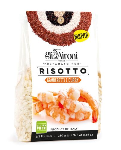 Risotto s krevetami a curry