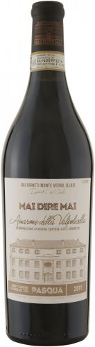 Italské červené víno Amarone della Valpolicella DOCG 2012 "MAI DIRE MAI"