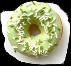 Donuts pistáciové