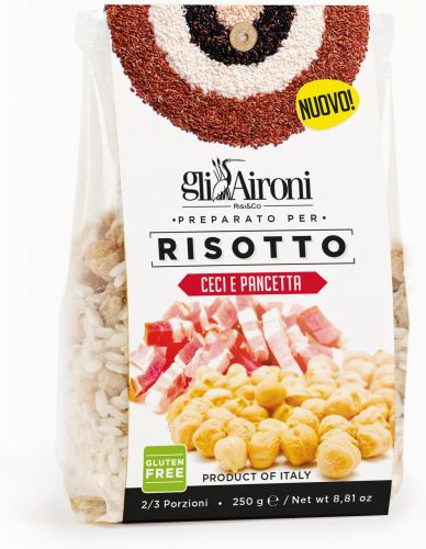 Risotto s cizrnou a pancettou